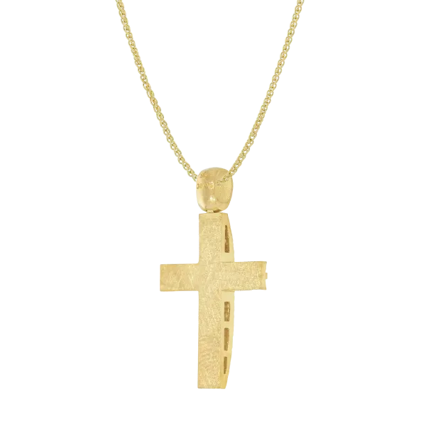 Χρυσός Σταυρός "Mirathon Zircon"