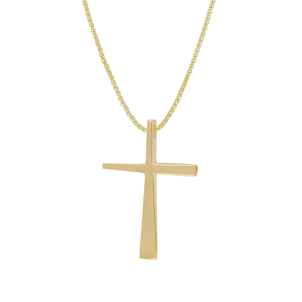 Unisex Gold Cross Minimal "Flyaway"