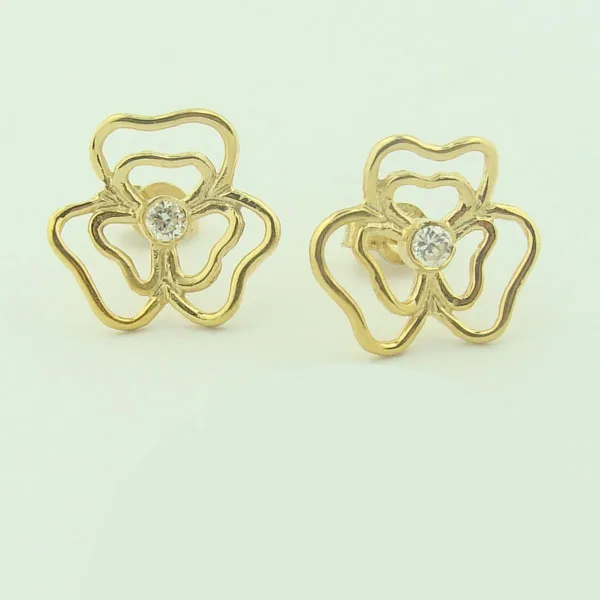 Gold Ear Studs K14 