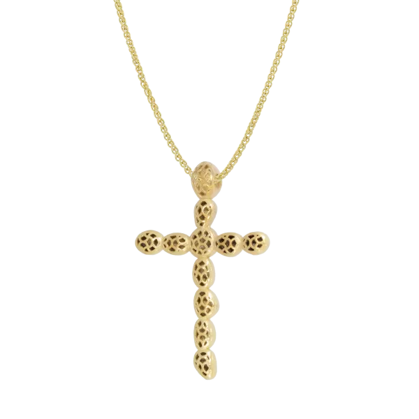 Unisex Χρυσός Σταυρός "Selqu"