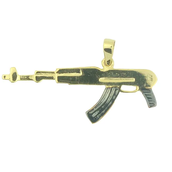 Xρυσό μενταγιόν όπλο 14 καράτια