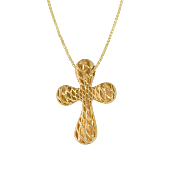 Gold Cross "Bubble"