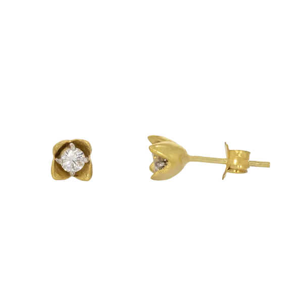 Gold Ear Studs K14