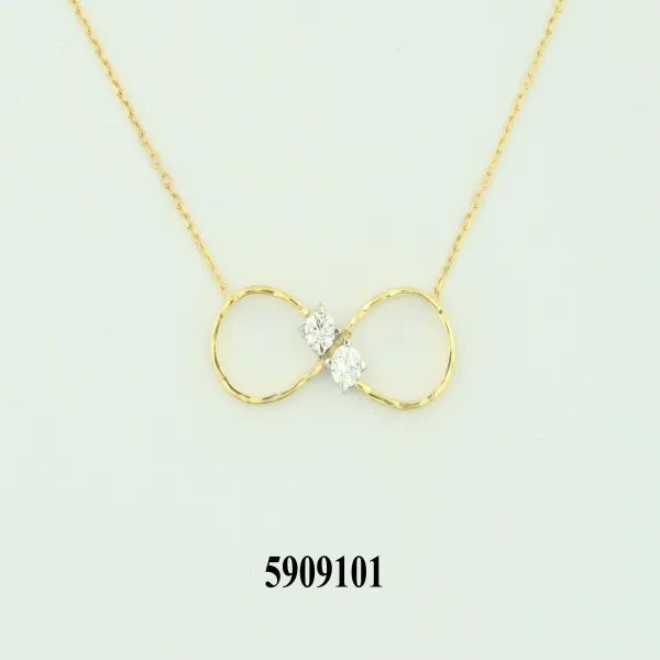 Women's K14 Yellow Gold Necklace 