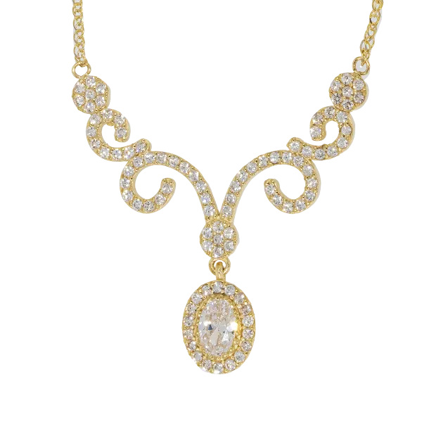 Women's K14 Yellow Gold Necklace  