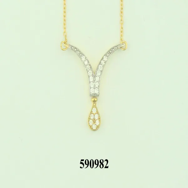 Women's K14 Yellow Gold Necklace 