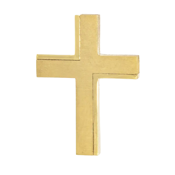 Gold Cross for men ""InGeo" Copy