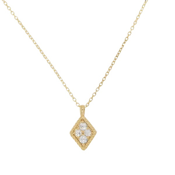 Women's K14 or K18 Gold Pendant with chain Copy Copy Copy Copy