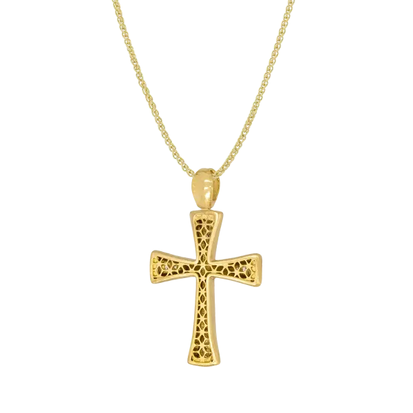 Χρυσός Σταυρός "Divine" 