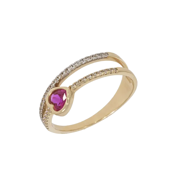 14K Gold Ring with diamonds 0.013ct and 1.1ct Black Diamond Copy Copy