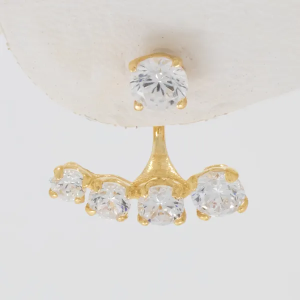 14K or 18K Gold Ear Jacket Earrings  Copy Copy Copy Copy Copy Copy