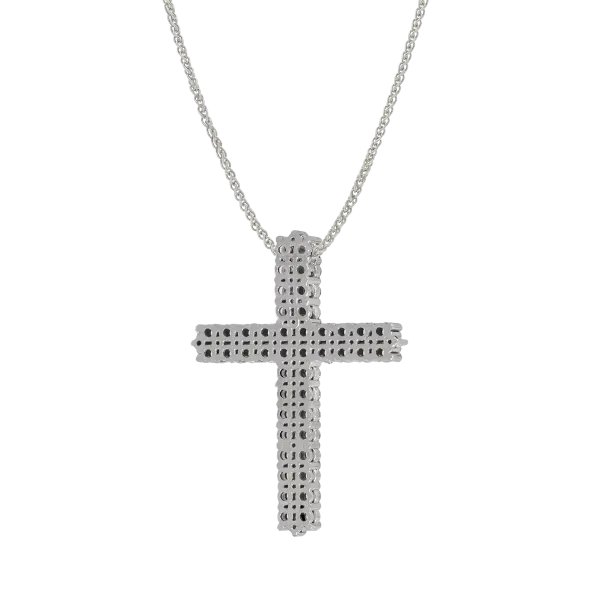 18K Cross Pendant with Diamonds