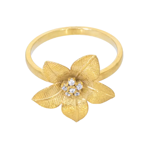 Gold 14K Ring with Zircon