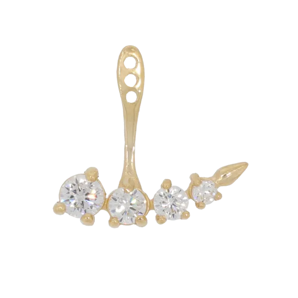 Σκουλαρίκια 14Κ ή 18Κ Ear Jackets