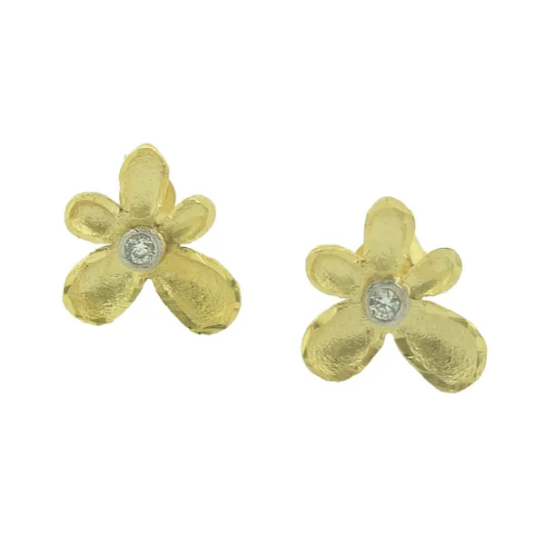 Gold Ear Studs K14