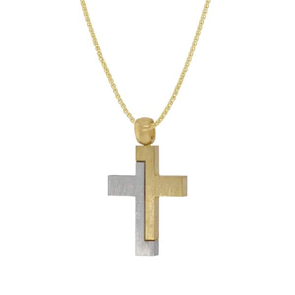 Gold Cross Double Colour