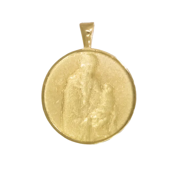 Virgin Mary Eptaspathi Gold Pendant  Copy