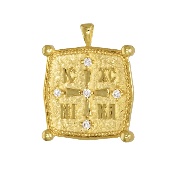 Virgin Mary Eptaspathi Gold Pendant  Copy Copy Copy Copy